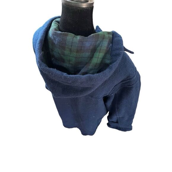 Vintage Polo Ralph Lauren Men’s S Hooded Toggle Coat, Navy Wool Twill Women’s M - Picture 13 of 15